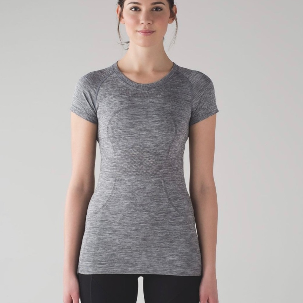 Lululemon Swiftly Tech Short Sleeve - Slate/White